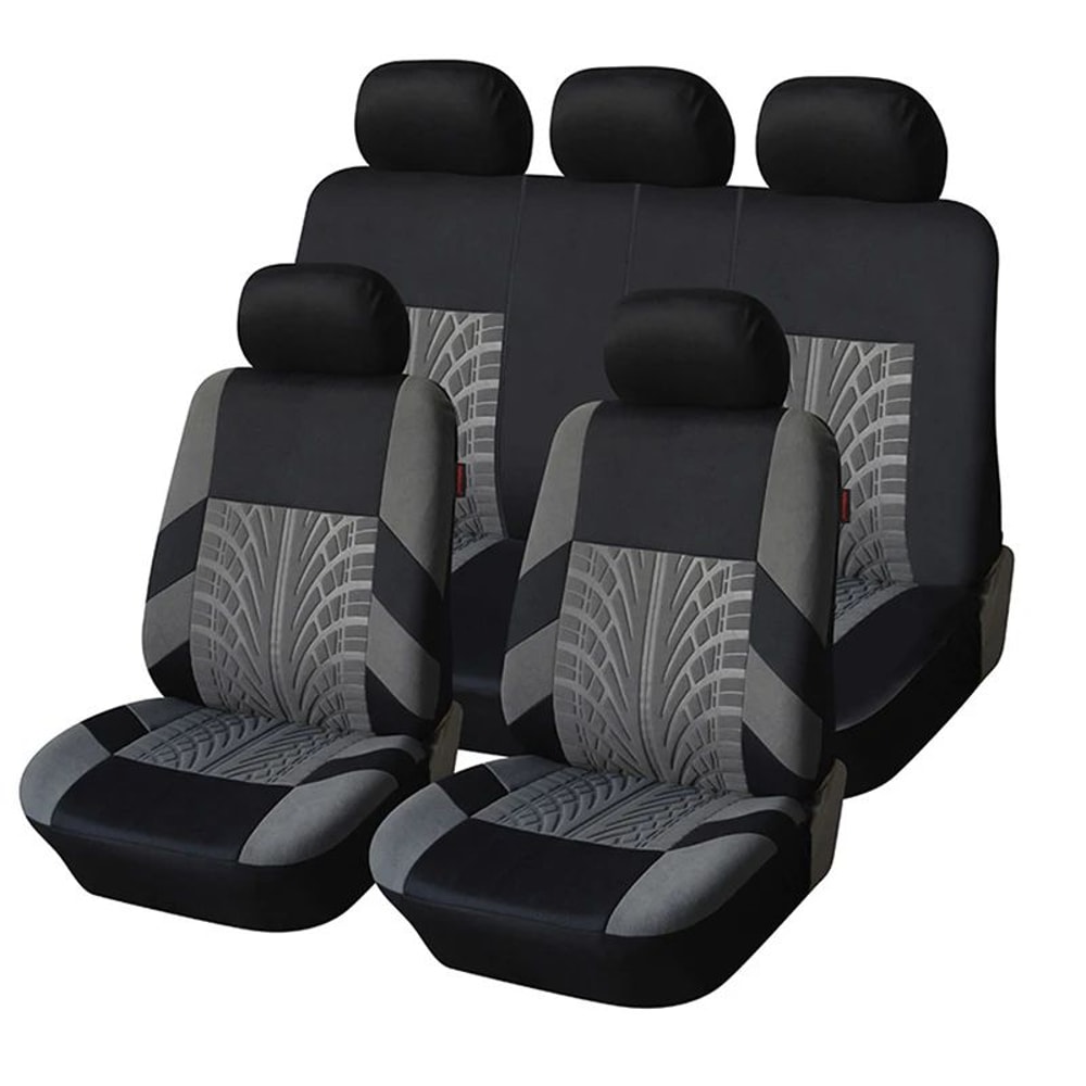AllSeason Universal Polyester Car Seat Covers Full Set 7