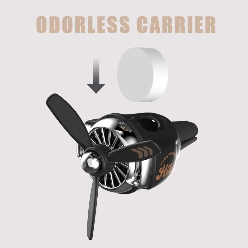 Bear Pilot Rotating Car Vent Air Freshener Refillable Vent Clip Fragrance Diffuser With Propeller 1