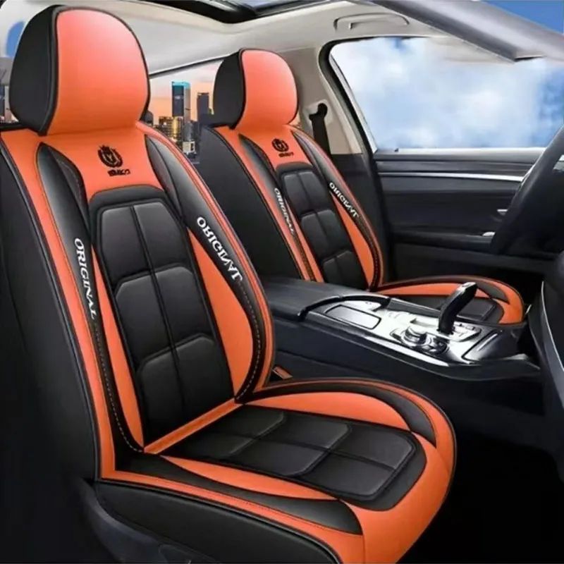 AllSeason Leather Car Seat Cover Cushion Universal Driver Passenger Seat Protector 10