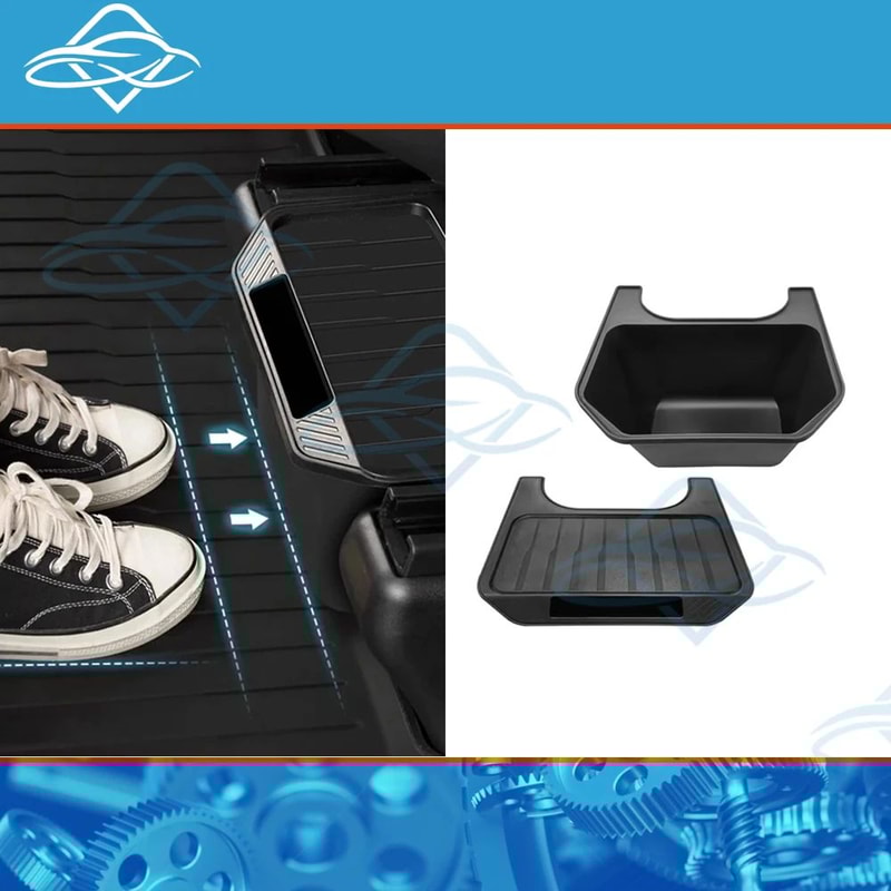 Tesla Model Y Rear Seat Storage Box Backseat Organizer With Lid Hidden Trash Can Console Bin For 5