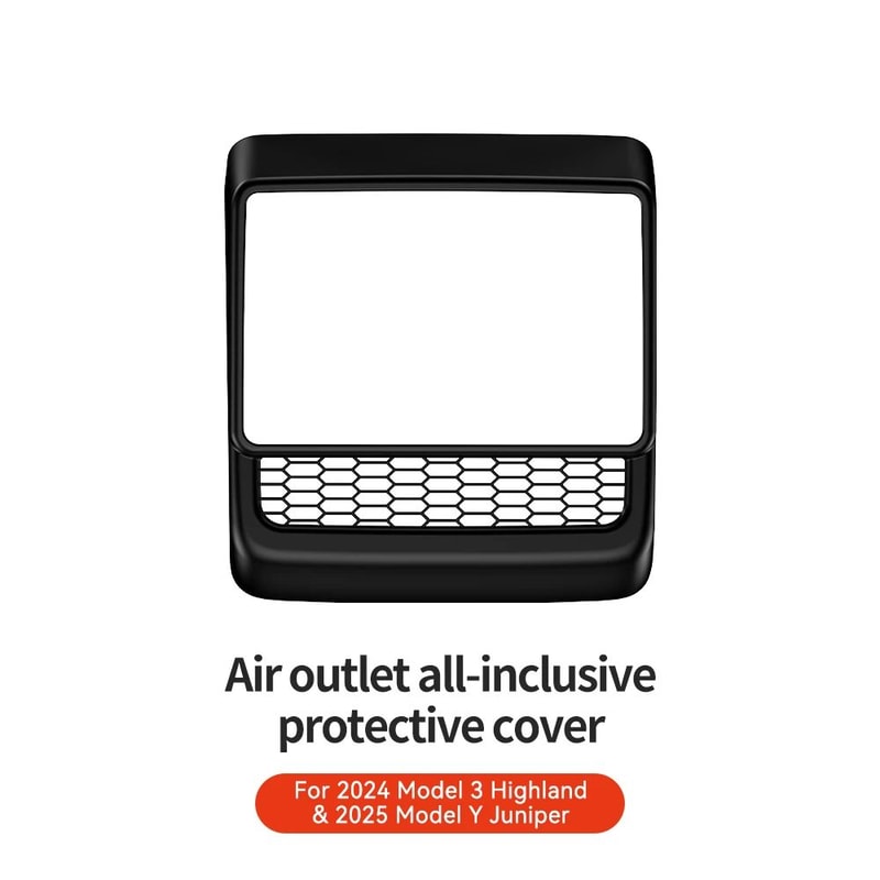 Tesla Model 3 Highland Rear Vent Guard Center Console Air Outlet Dust Cover 7