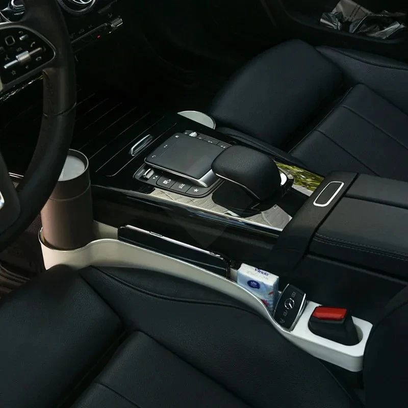 DriveTidy Car Seat Gap Filler Organizer With Cup Holder Phone Slot 2Pack 2