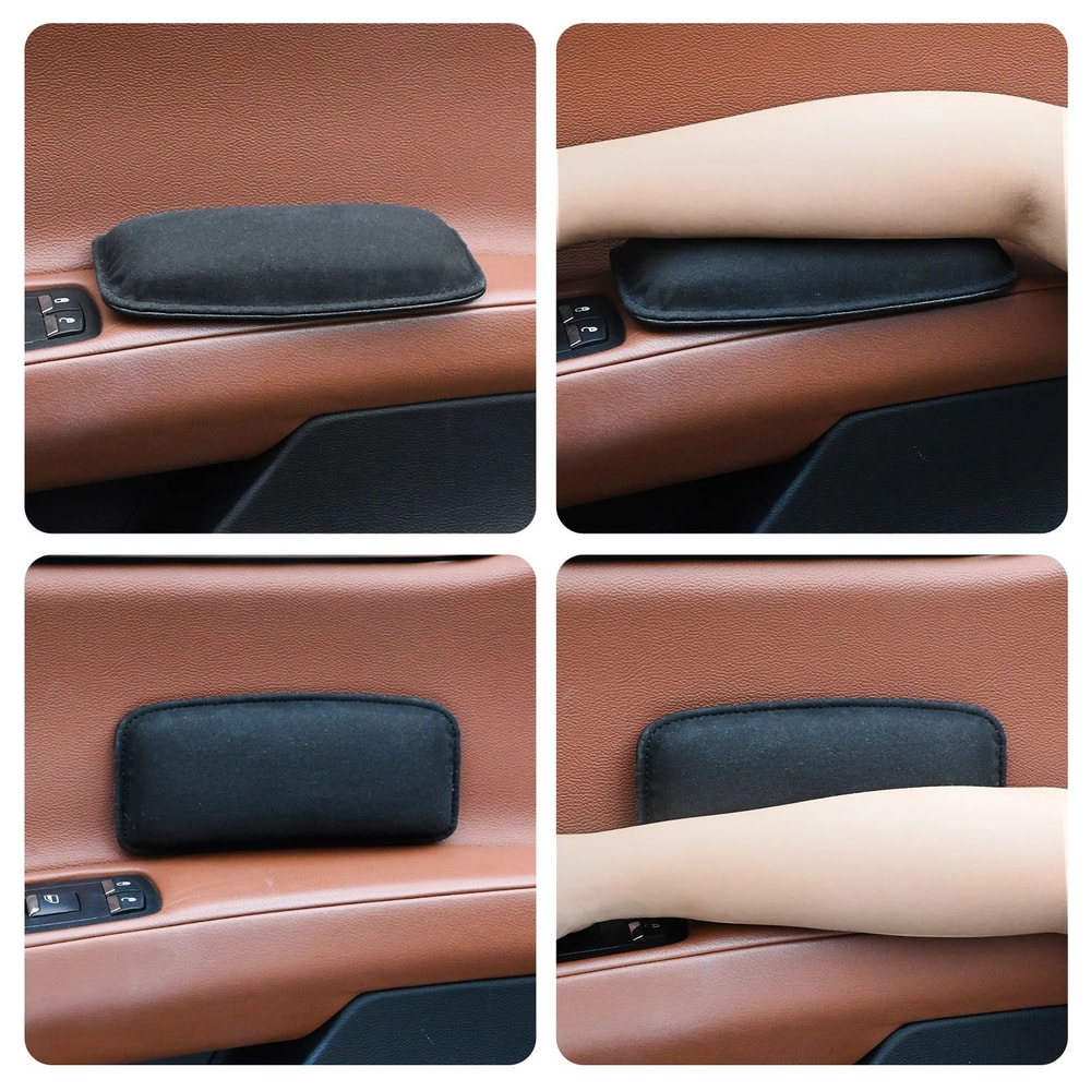 ErgoDrive Memory Foam Car Knee Pad Suede Comfort Car Interior Knee Cushion With Thigh Support 2