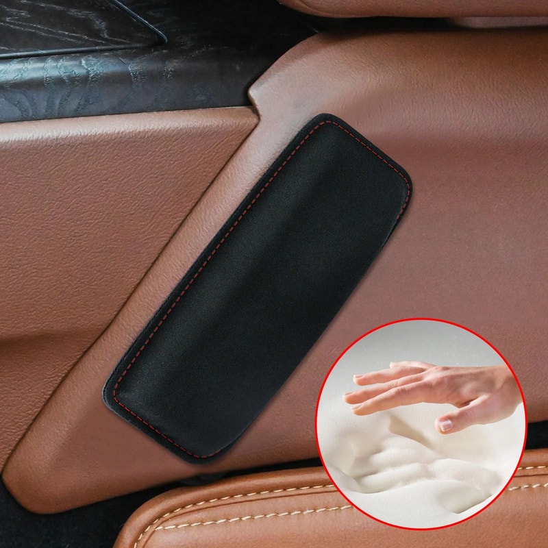 ErgoDrive Memory Foam Car Knee Pad Suede Comfort Car Interior Knee Cushion With Thigh Support 4