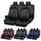 AllSeason Quilted PU Leather Waterproof Car Seat Cover Set FullSurround Protection Universal Fit 0