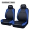 AllSeason Quilted PU Leather Waterproof Car Seat Cover Set FullSurround Protection Universal Fit 8