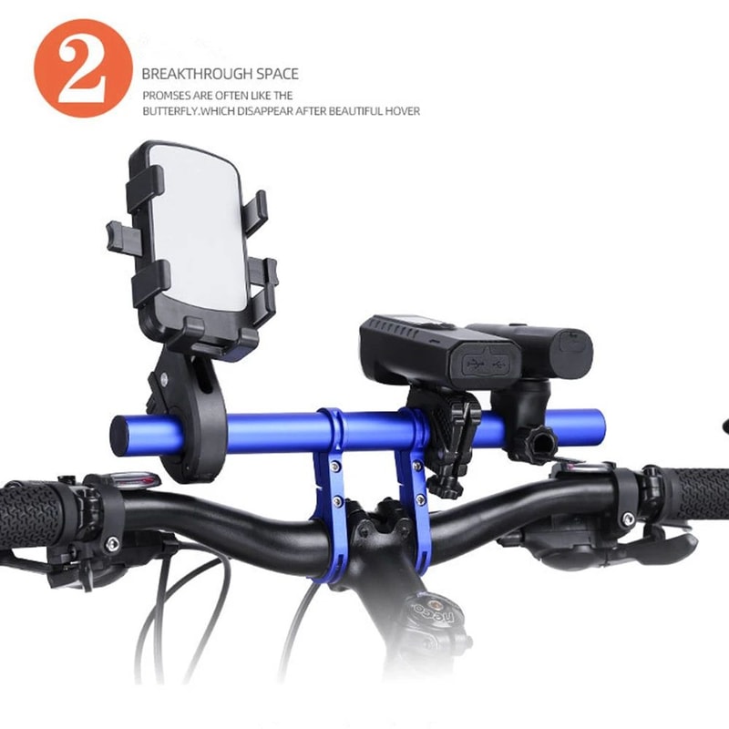 Alloy Bicycle Handlebar Extender Universal Bike Handlebar Extension Mount For Lights GPS Accessor 1