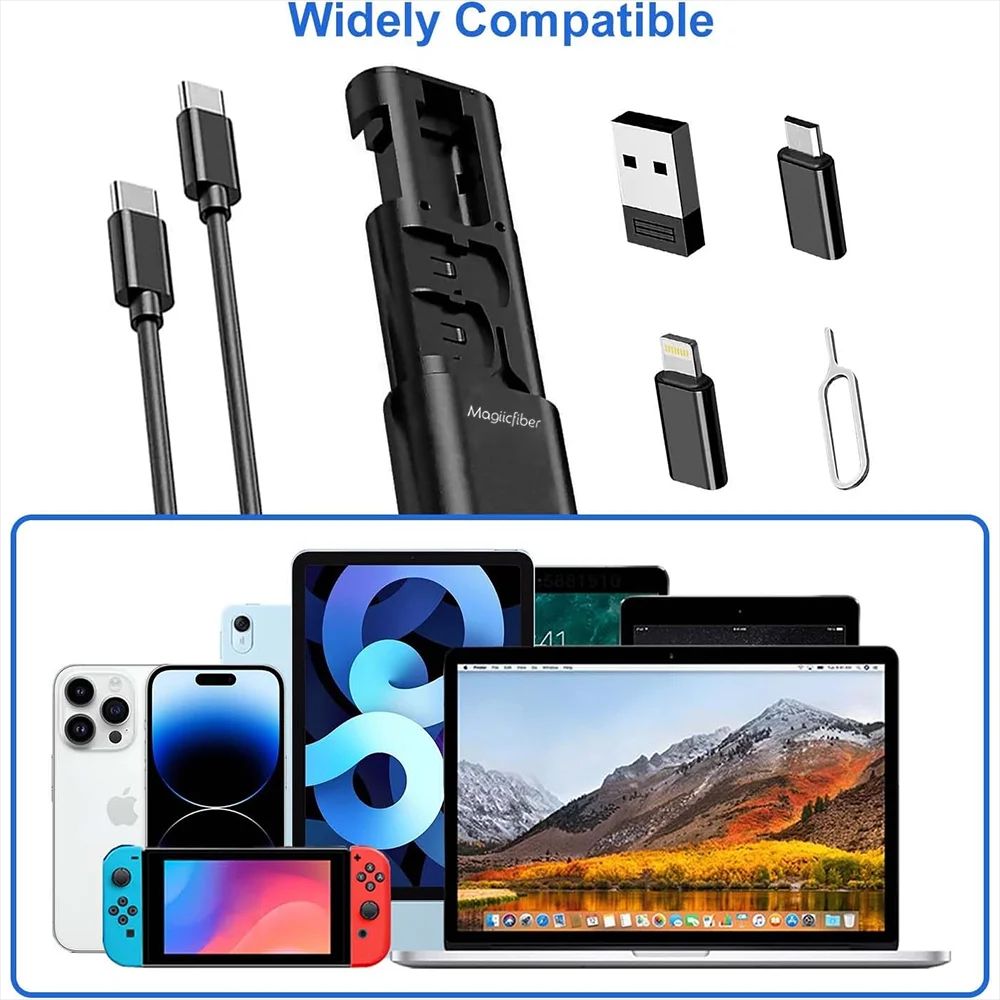 PowerCarry 5in1 Charging Cable Case 60W USBC Fast Charging Travel Kit 4