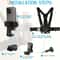 5in1 Ergonomic Chest Mount Phone Holder Adjustable Phone Chest Strap For Stable POV Recording 5