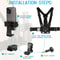 5in1 Ergonomic Chest Mount Phone Holder Adjustable Phone Chest Strap For Stable POV Recording 5