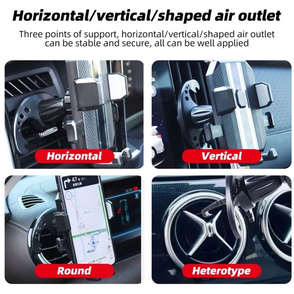 SecureGrip Universal Car Phone Holder 360 Air Vent Phone Mount For HandsFree Driving 1