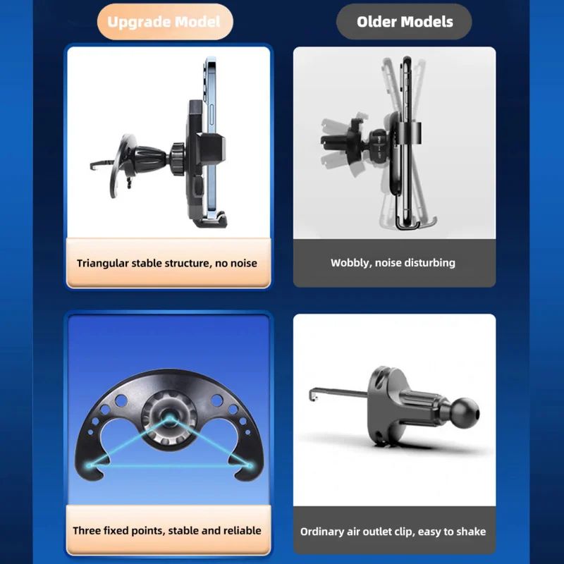 SecureGrip Universal Car Phone Holder 360 Air Vent Phone Mount For HandsFree Driving 2