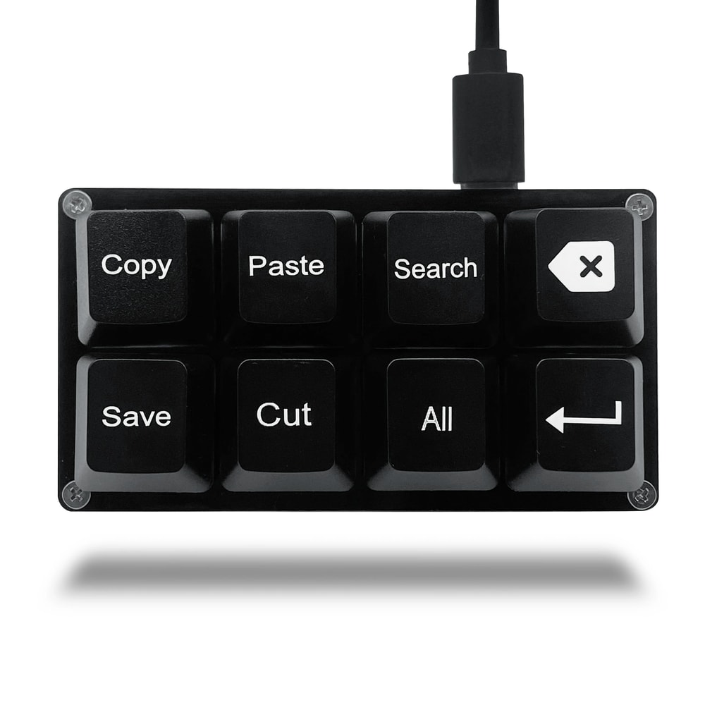 ProKey 8Key Programmable Macro Keypad Compact USB Shortcut Controller For Gaming Productivity 0