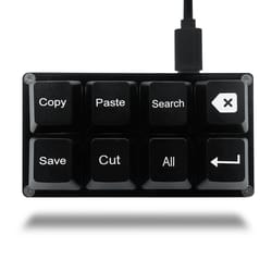 prokey 8-key programmable macro keypad – compact usb shortcut controller for gaming & productivity