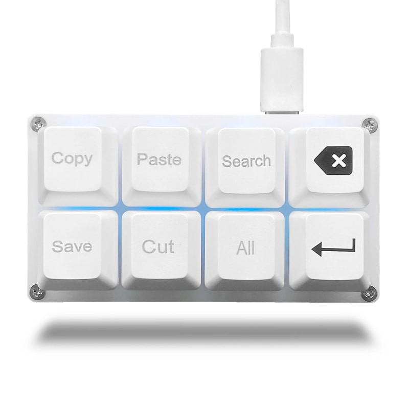ProKey 8Key Programmable Macro Keypad Compact USB Shortcut Controller For Gaming Productivity 1