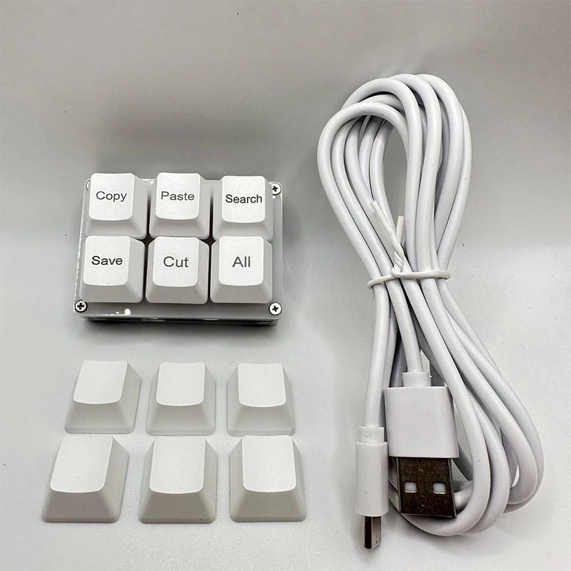 ProStream 6Key Programmable Macro Keyboard OneHanded Mini Shortcut Keyboard For Fast Workflow 2