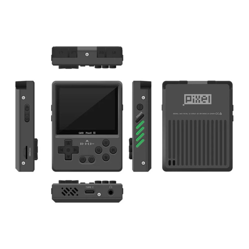 PixelForge Retro Metal Handheld Game Console Portable Gaming System With 5000 Classic Games 8