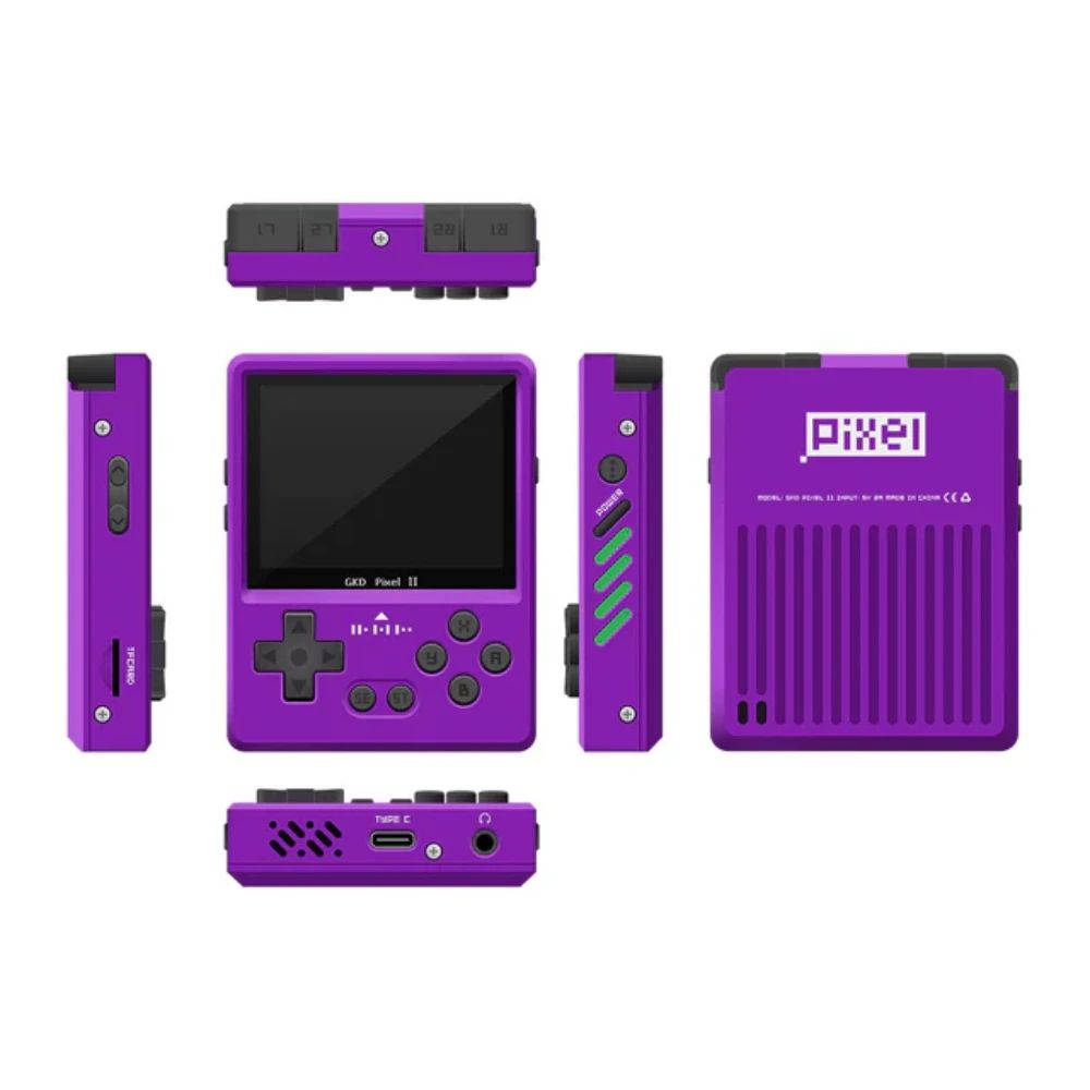 PixelForge Retro Metal Handheld Game Console Portable Gaming System With 5000 Classic Games 6