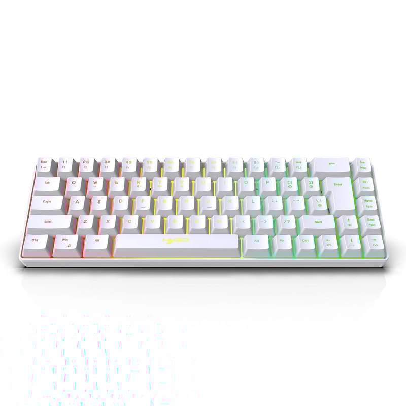 60 Compact RGB Backlit Keyboard 68Key Portable Wired Mini Keyboard For Gaming Office 5