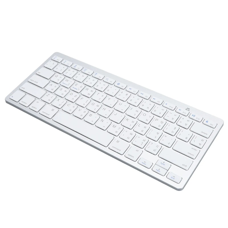Bilingual UltraSlim Portable Bluetooth Keyboard With Scissor Switch Keys 0