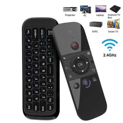 airmotion pro wireless air mouse remote with mini keyboard & voice control