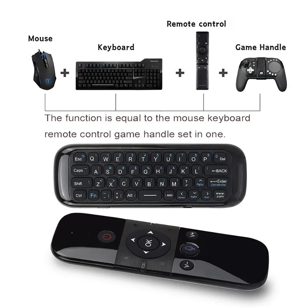 AirMotion Pro Wireless Air Mouse Remote With Mini Keyboard Voice Control 1
