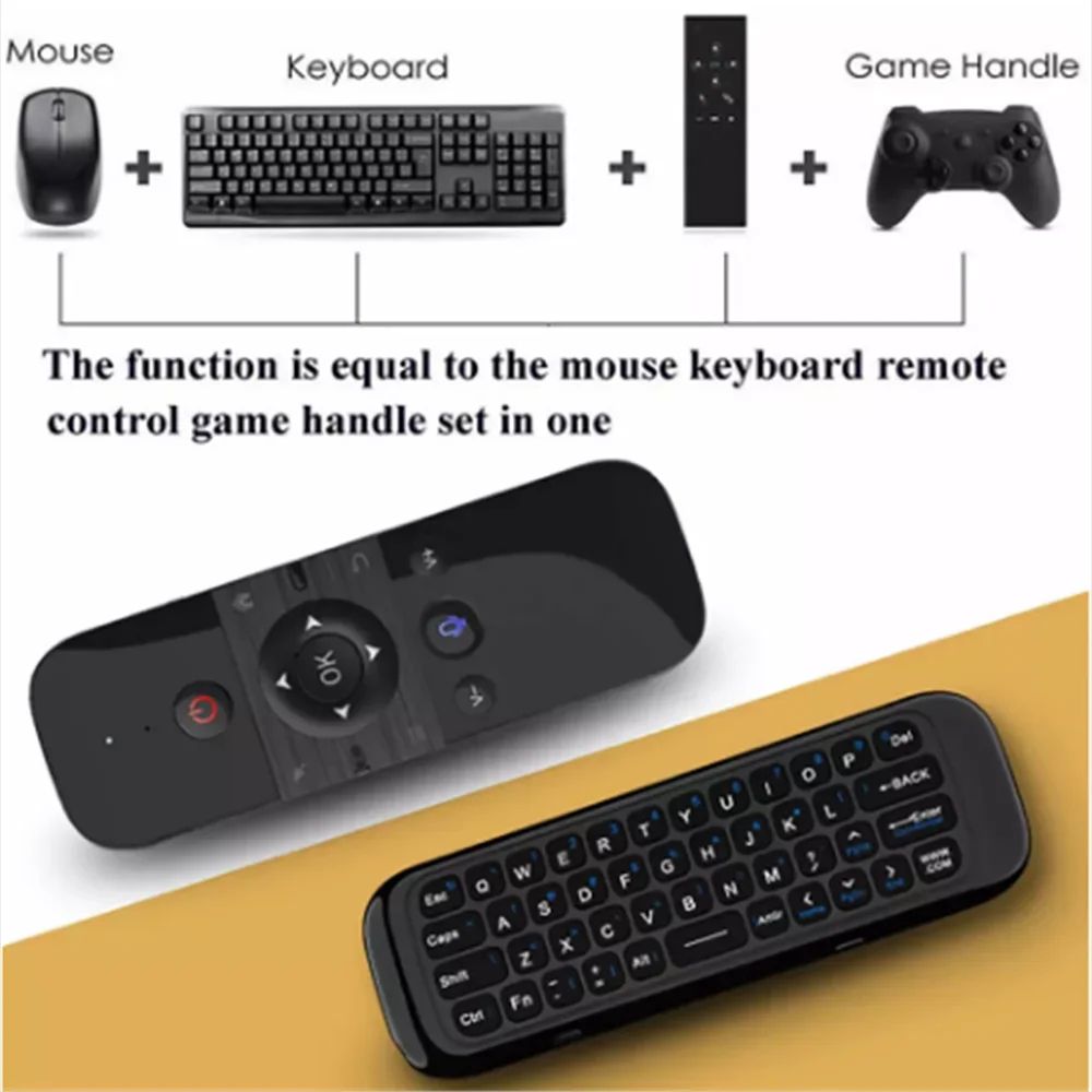 AirMotion Pro Wireless Air Mouse Remote With Mini Keyboard Voice Control 2
