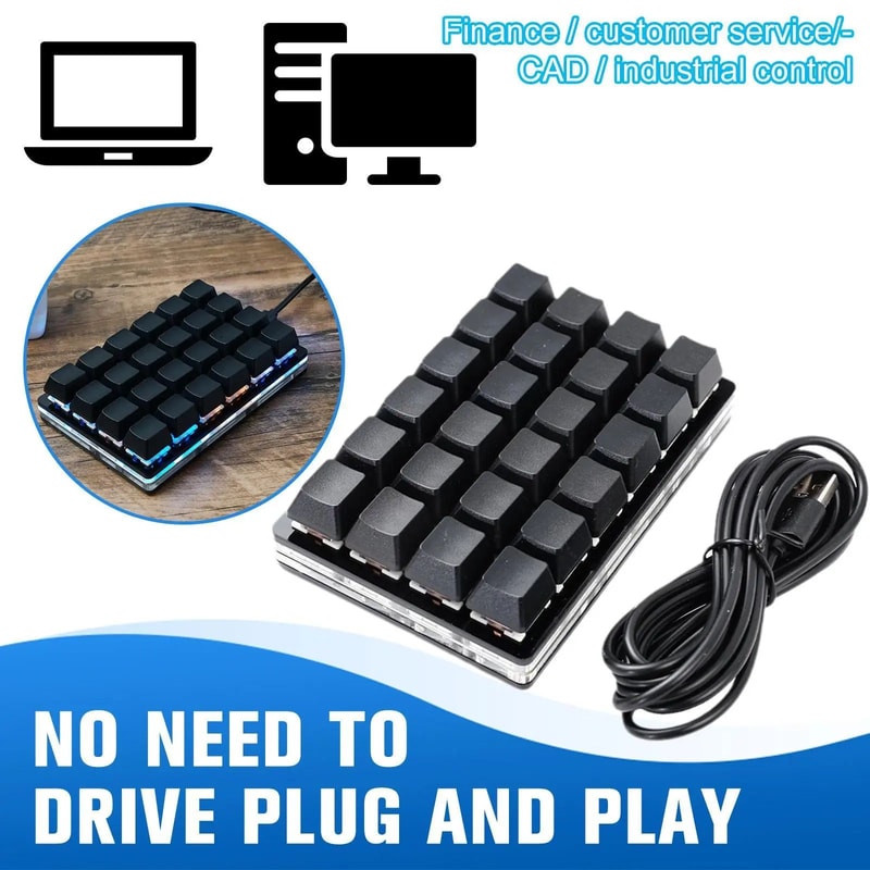Sayo Mini Programmable Keypad Compact Mechanical Macro Keyboard For Gaming Editing Productivity 5