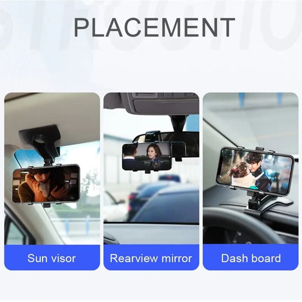 DriveGrip 360 Dashboard Phone Mount Universal Car Phone Holder With Rotating Navigation Stand 5