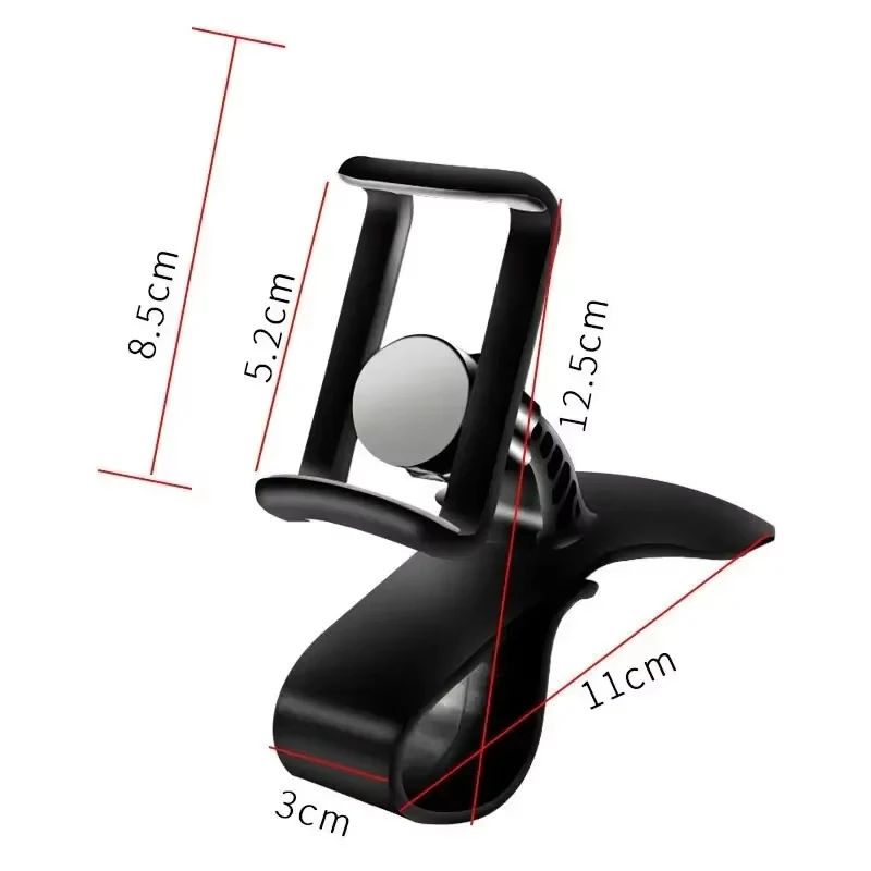 360 Rotating Universal Car Phone Holder Secure Dashboard Phone Mount For HandsFree Driving 5