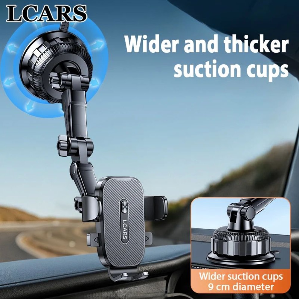 UltraStable Car Phone Mount With Strong Suction Cup AntiVibration Dashboard Holder 360 Rotating 1