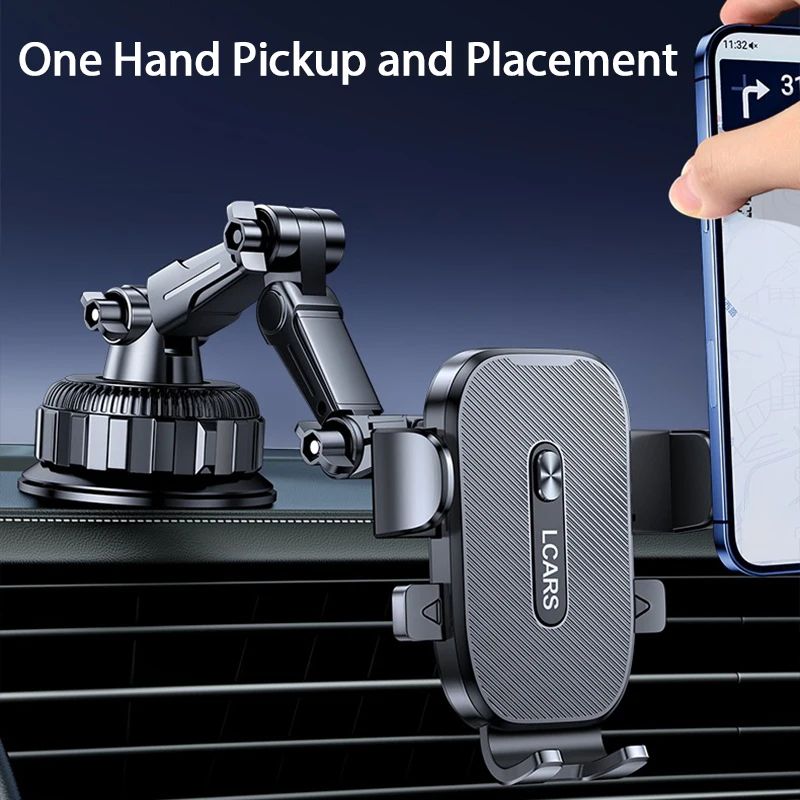 UltraStable Car Phone Mount With Strong Suction Cup AntiVibration Dashboard Holder 360 Rotating 2