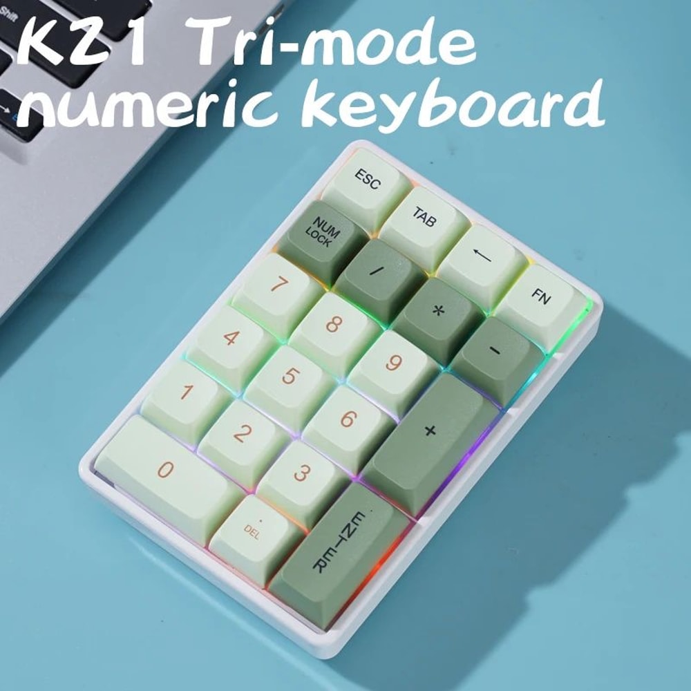 FREEWOLF K21 TriMode Wireless Mechanical Numpad With HotSwap Keys 2