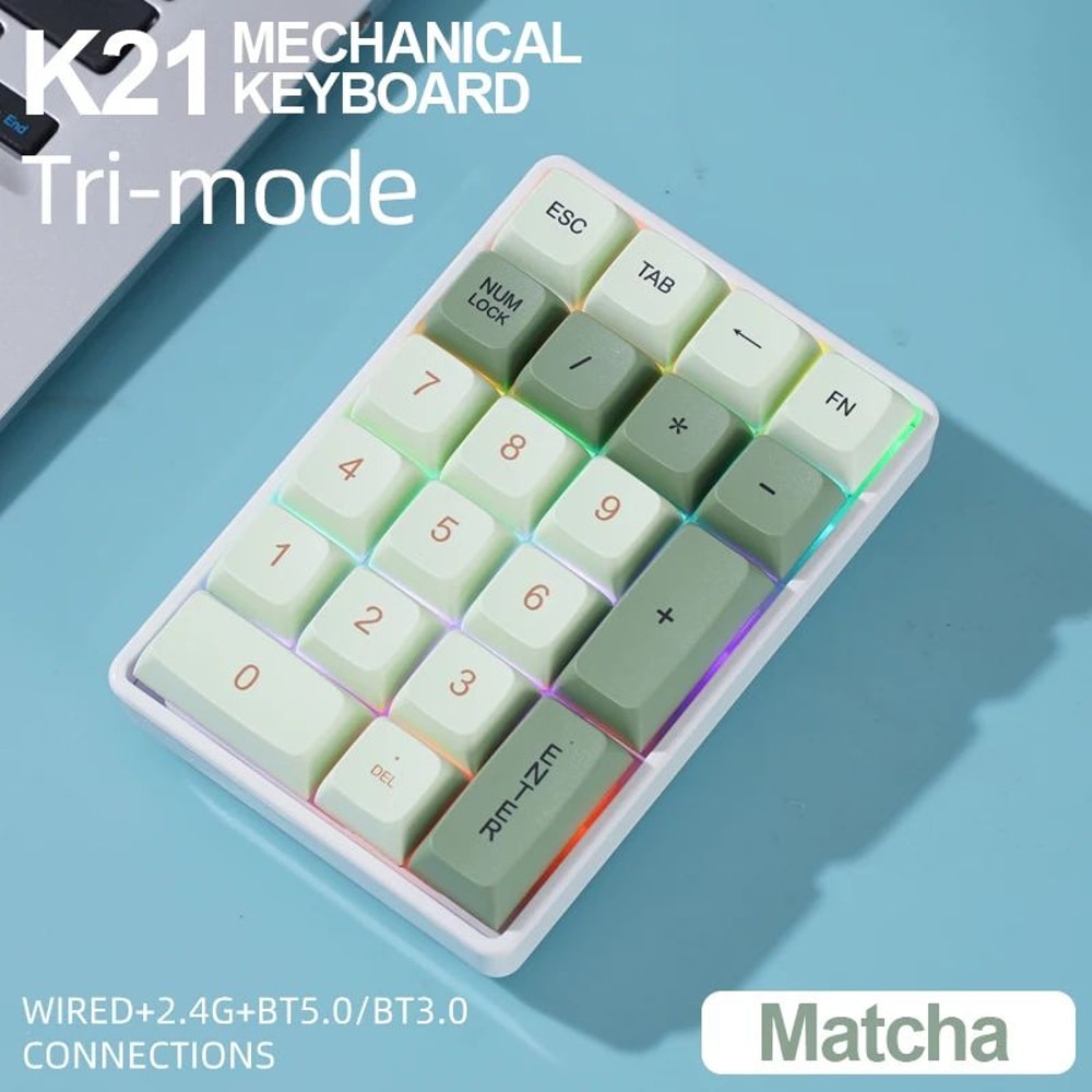 FREEWOLF K21 TriMode Wireless Mechanical Numpad With HotSwap Keys 5