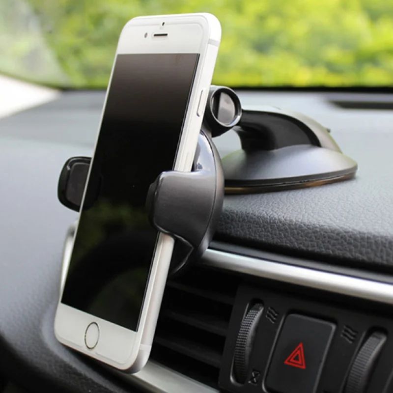 Universal Windshield Car Phone Holder With 360 Rotation Adjustable Dashboard Windshield Mount 2