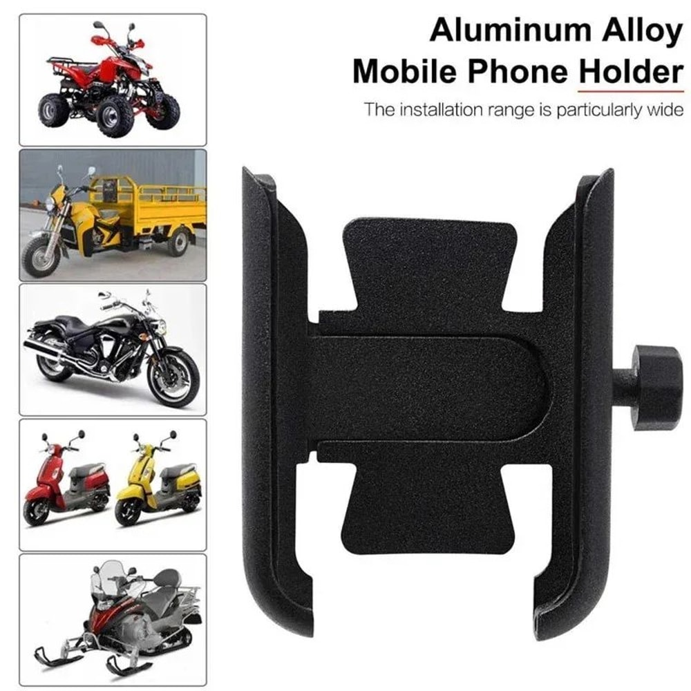 Rearview Mirror Aluminum Phone Holder 360 Rotating Secure Motorcycle Mount 2