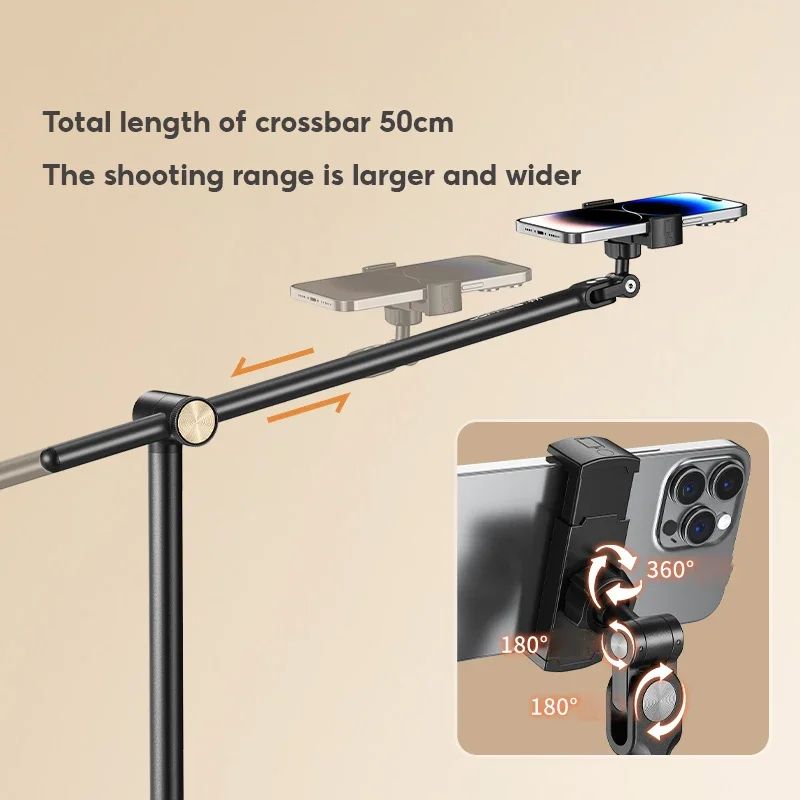 MoZhao Adjustable Tablet Floor Stand With Flexible Gooseneck Universal Tablet Stand For Bed Phone 3