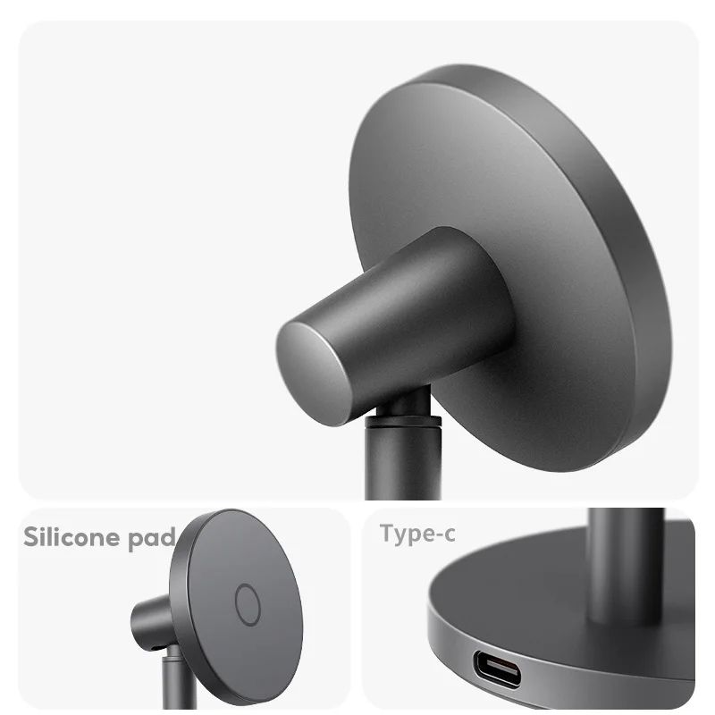 Magnetic MagSafe Charging Stand With Fast Wireless Phone Holder For IPhone 4