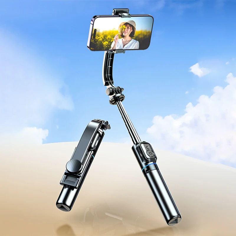 MoZhao AntiShake Bluetooth Selfie Stick Tripod With Remote Adjustable Overhead Phone Mount 4