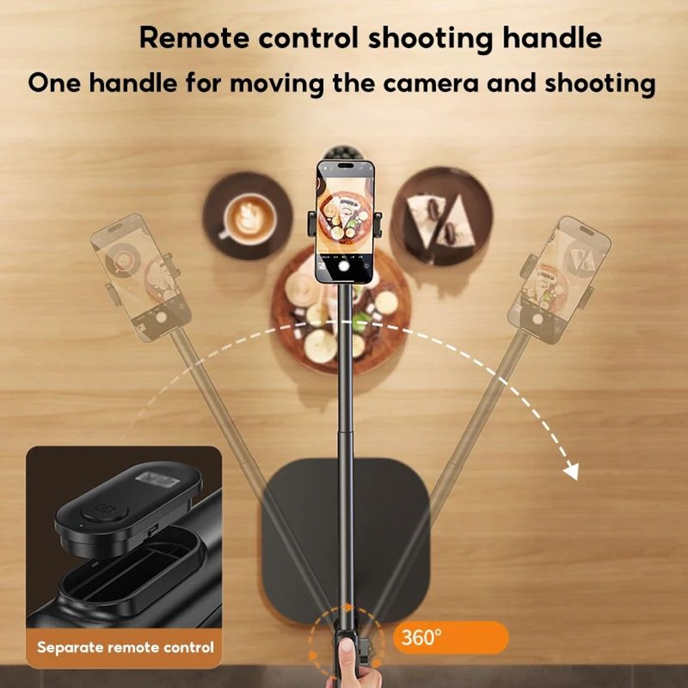 Overhead Phone Stand With Bluetooth Remote Adjustable Desktop Filming Recording Stand For Content 2