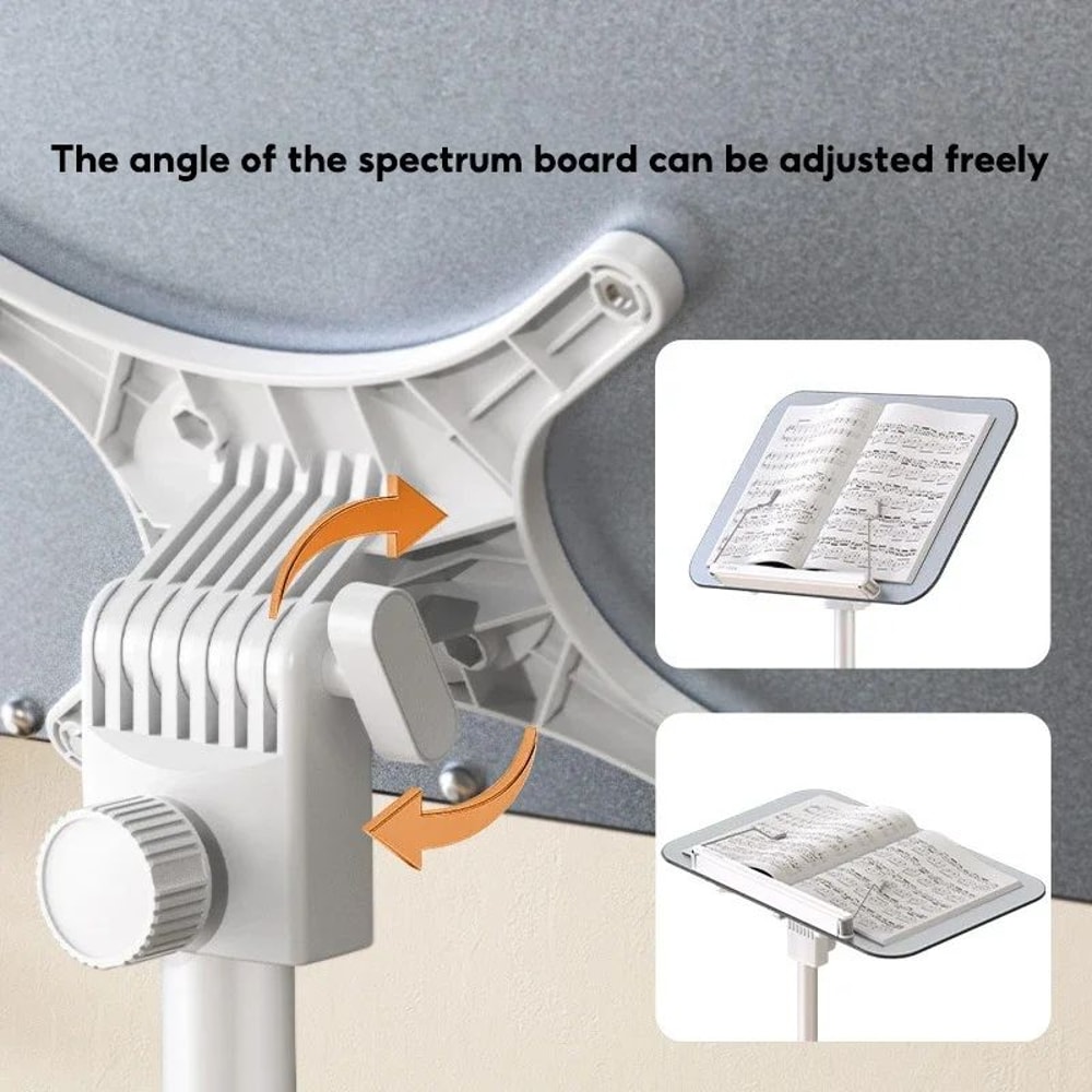 ProFold Adjustable Portable Music Stand For Sheet Music Books Tablet 2