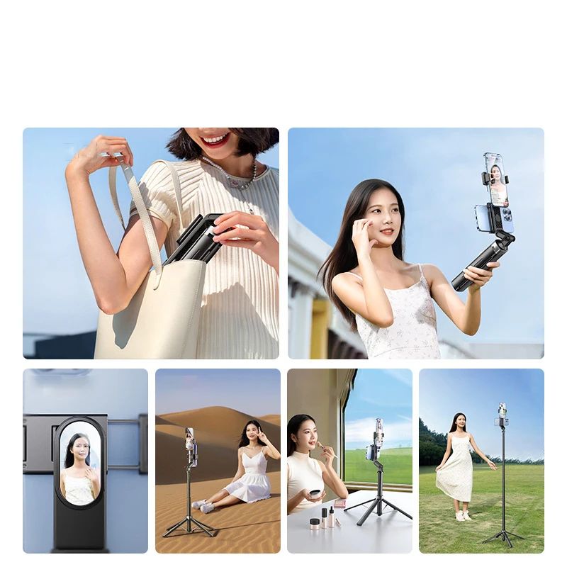 Portable Phone Teleprompter Tripod Holder For Live Streaming Vlogging Scripts 3
