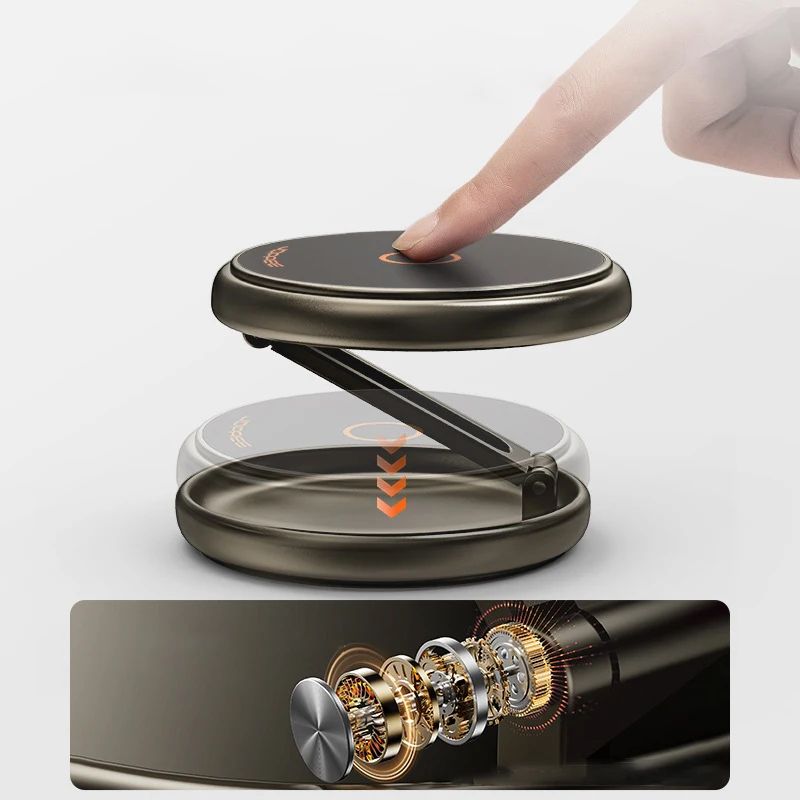 Magnetic Foldable MagSafe Phone Stand Portable Desk Holder For Travel Office Selfies 2