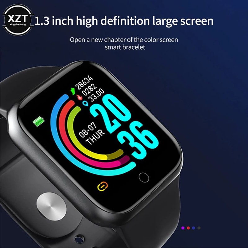 D20 Smart Fitness Tracker Watch With Bluetooth Notifications Sleep Monitoring 2