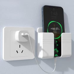 spacesaver wall mount phone holder & charging organizer