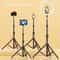 Compact Phone Tripod Selfie Tripod With Light For Live Streaming 0