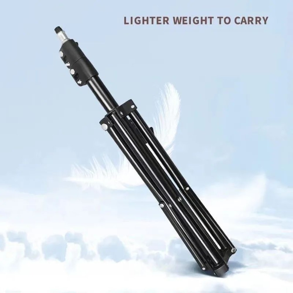 Compact Phone Tripod Selfie Tripod With Light For Live Streaming 4