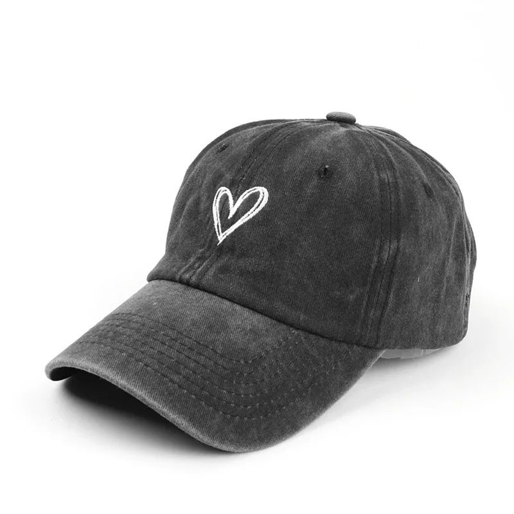 LoveScript Vintage Embroidered Baseball Cap Lightweight Washed Cotton Couple Baseball Cap For Ever 2