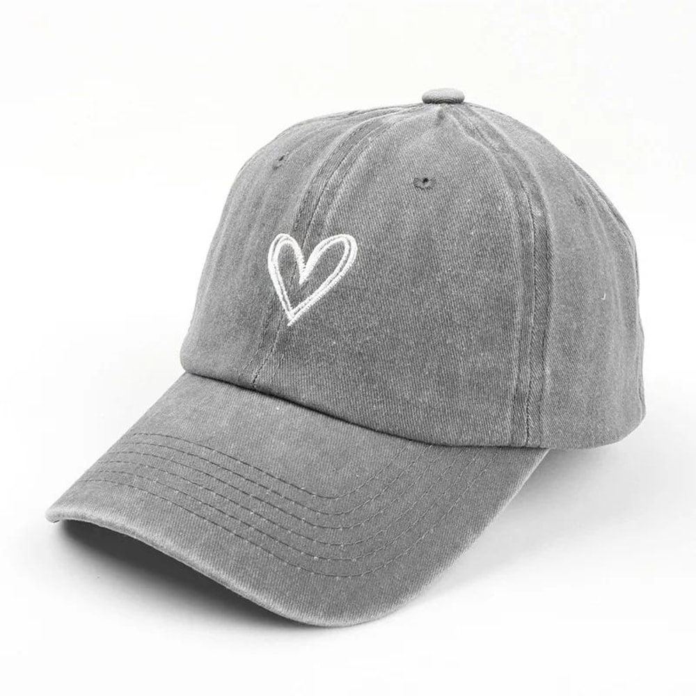 LoveScript Vintage Embroidered Baseball Cap Lightweight Washed Cotton Couple Baseball Cap For Ever 3