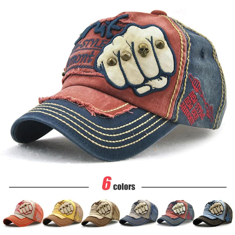 Urban Rivet Letter Duckbill Baseball Cap Adjustable Casual Streetwear Hat 0